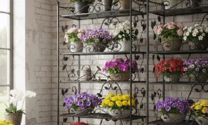 Model Rak Bunga Besi untuk Penataan Lebih Rapi dan Estetik Rak Bunga Besi